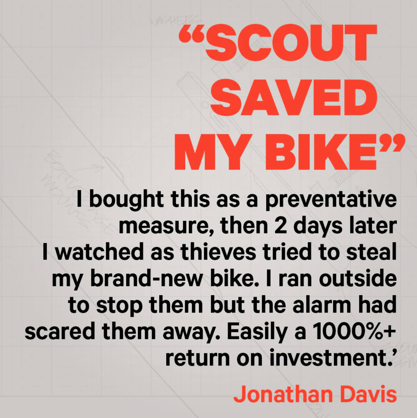 Scout | Bike Alarm | Tracker | Rechargeable