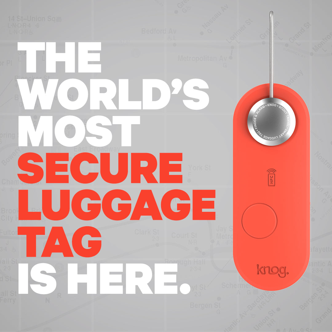 Knog Scout Smart Luggage Tag | Singles | 5 Colours