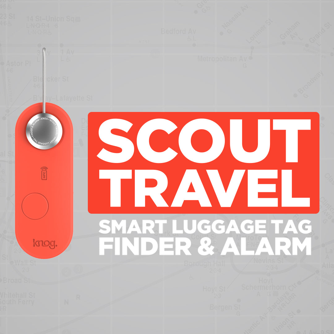 Knog Scout Smart Luggage Tag | Singles | 5 Colours