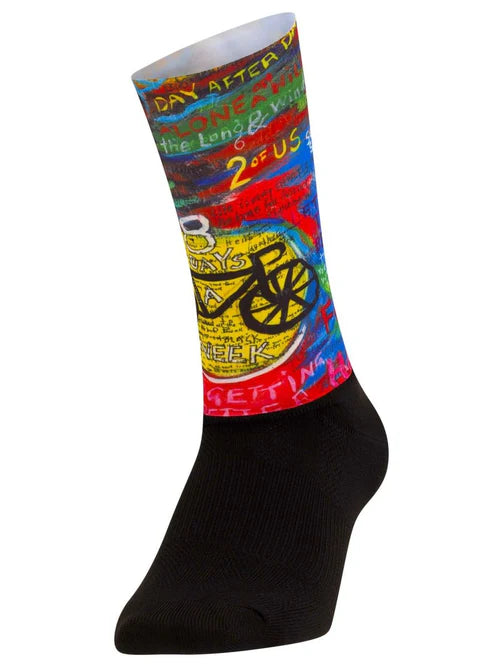 8 Days Aero Cycling Socks - One Size / Blue