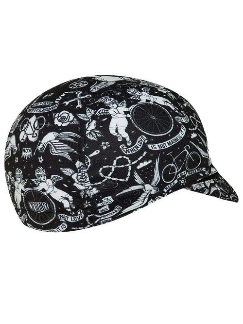 Velo Tattoo Cycling Cap - One Size / Black