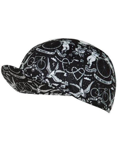 Velo Tattoo Cycling Cap - One Size / Black