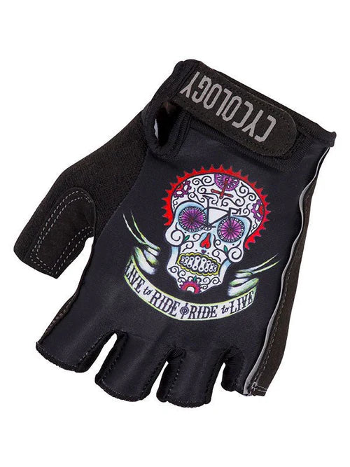 Day of the Living Cycling Gloves - Black