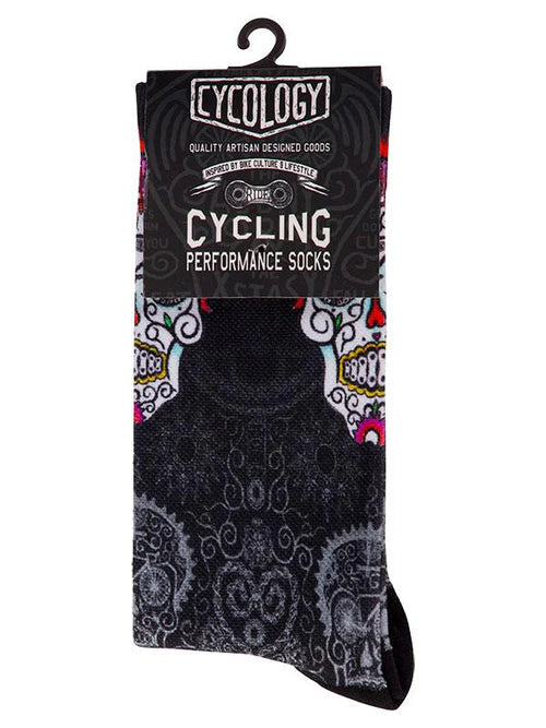 Day of the Living Cycling Socks - One-Size / Black