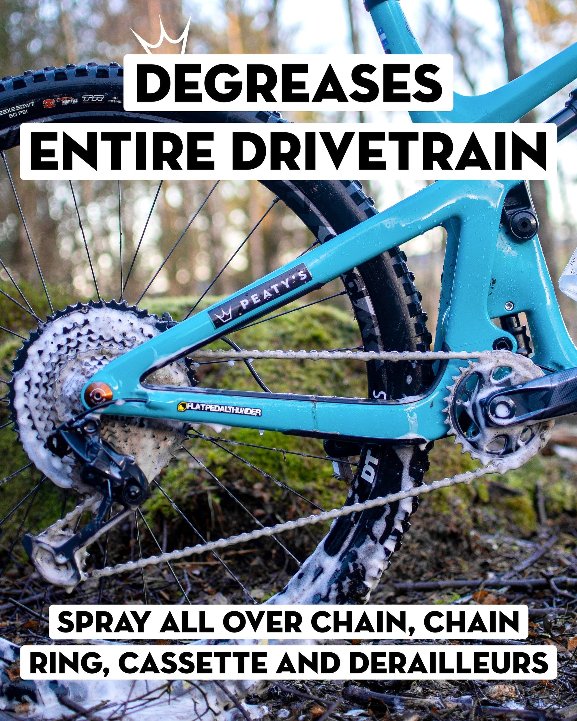 1 Ltr Peaty's Foaming Drivetrain Degreaser