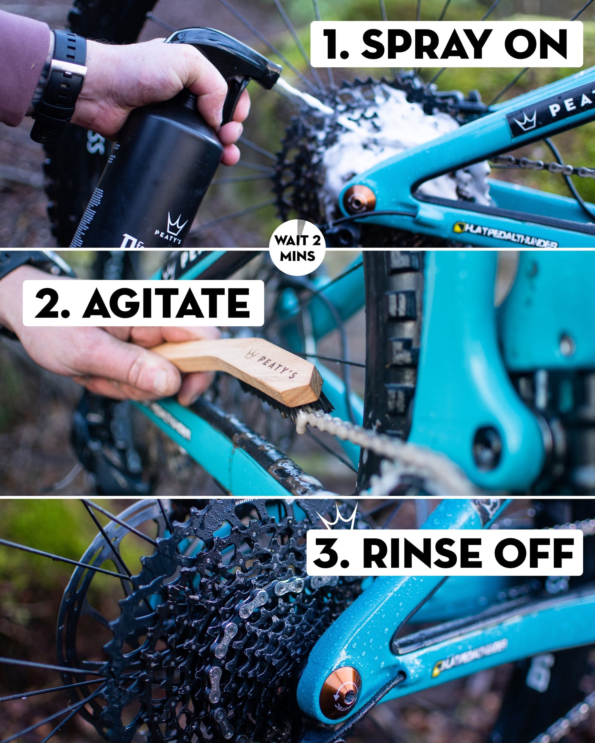 1 Ltr Peaty's Foaming Drivetrain Degreaser