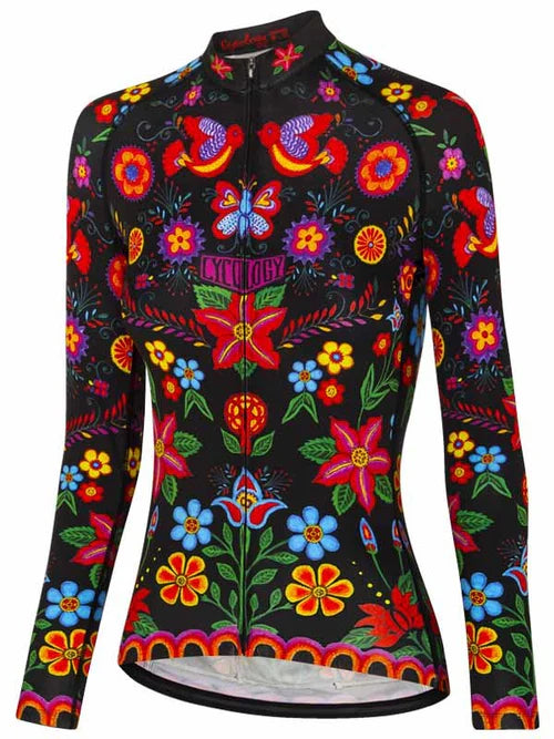 Frida Lightweight Long Sleeve Summer Jersey - Black -