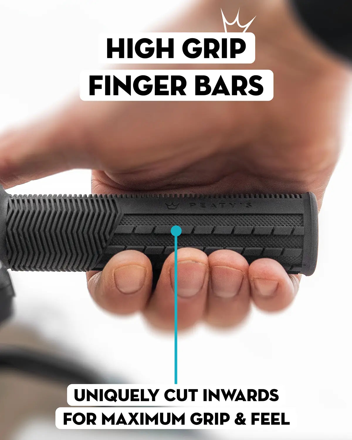 Peaty&#39;s Monarch Grips | Knurled Grip | Thin