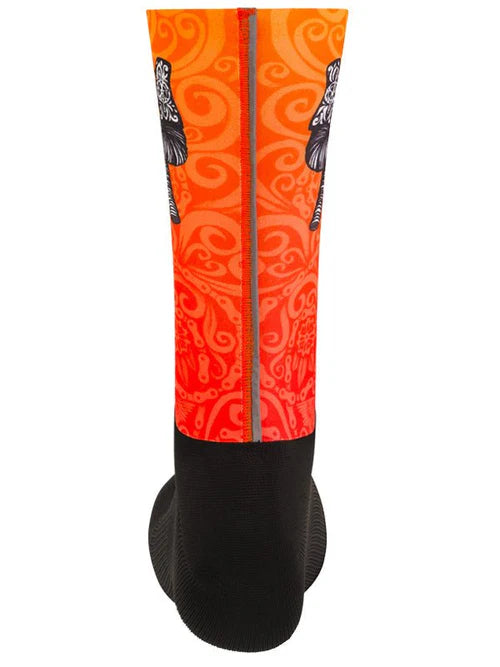 Life Behind Bars Aero Cycling Socks - One Size / Orange