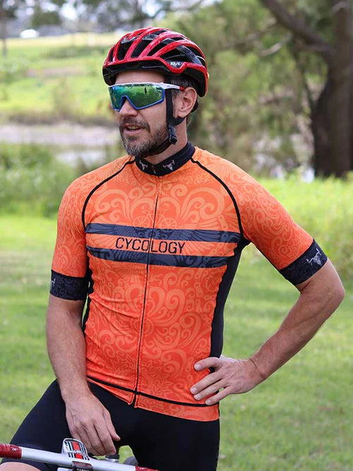 Life Behind Bars Men's Cycling Jersey - Orange -