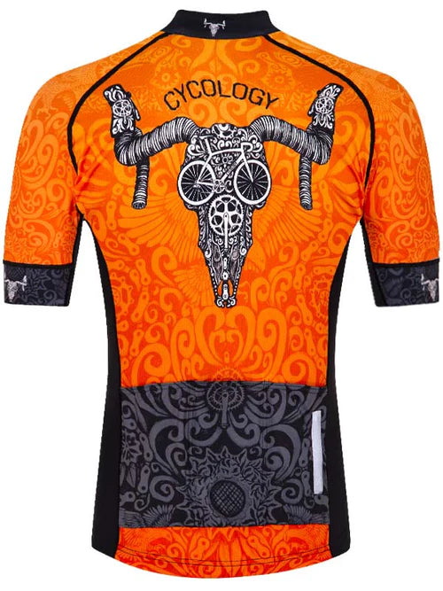 Life Behind Bars Men's Cycling Jersey - Orange -