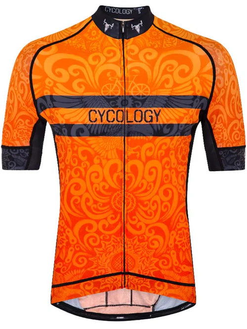 Life Behind Bars Men&#39;s Cycling Jersey - Orange -