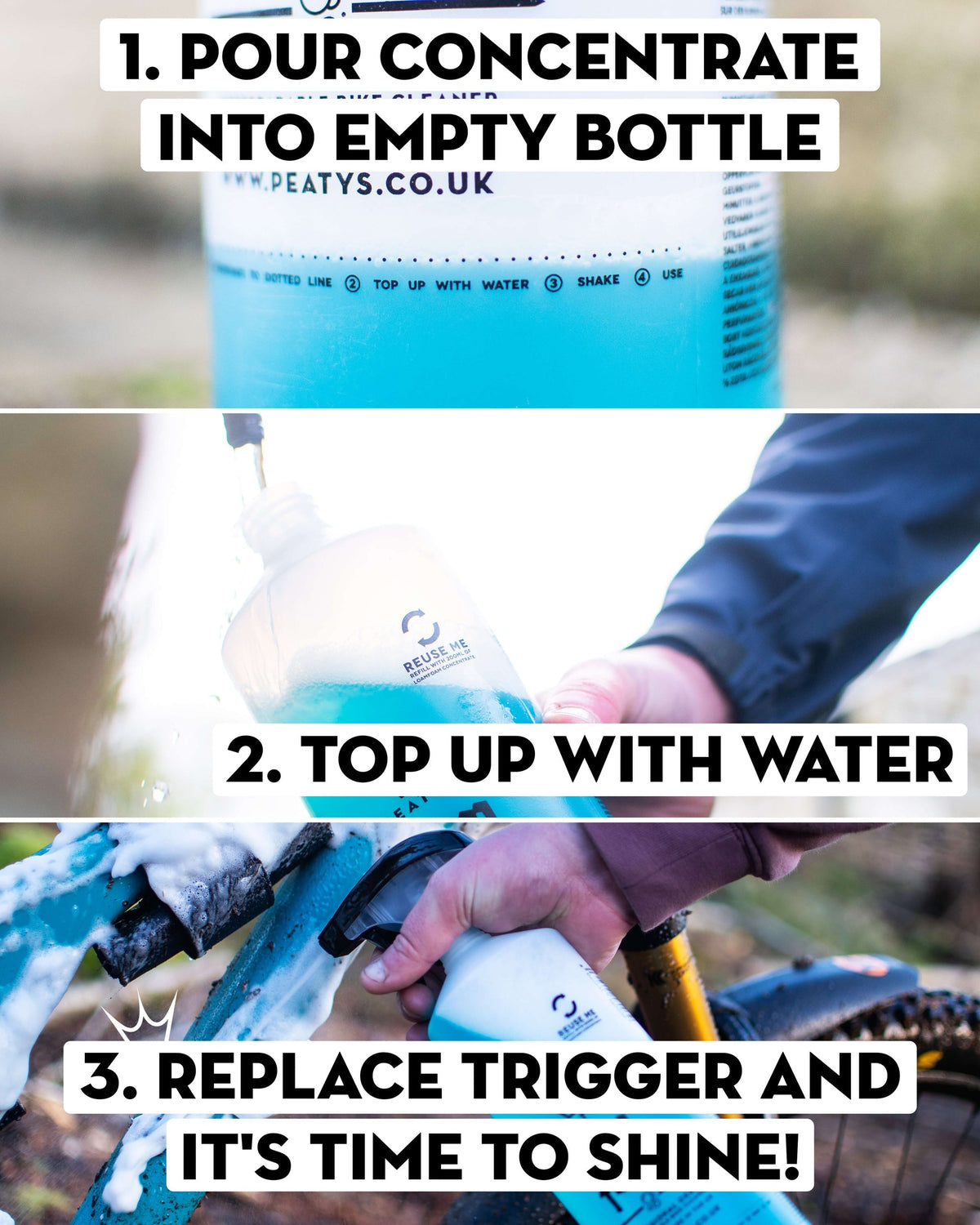 Peaty&#39;s Bicycle Cleaning Kit - Loam Foam Starter Pack