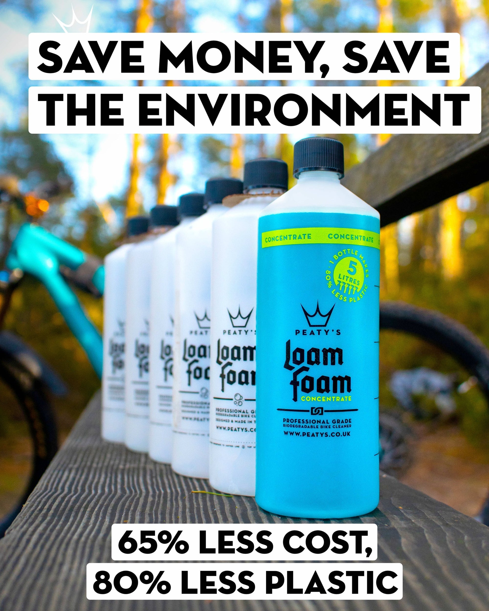 1 Ltr Peaty's Loam Foam Concentrate Professional Grade Bike Cleaner