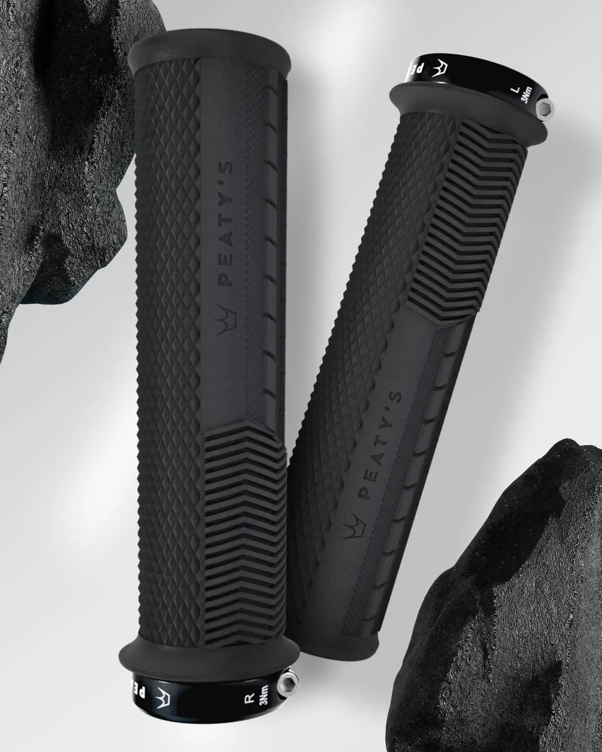Peaty&#39;s Monarch Grips | Knurled Grip | Thick