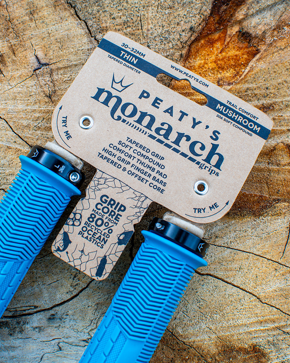 Peaty's Monarch Grips | Mushroom Grip | Thin