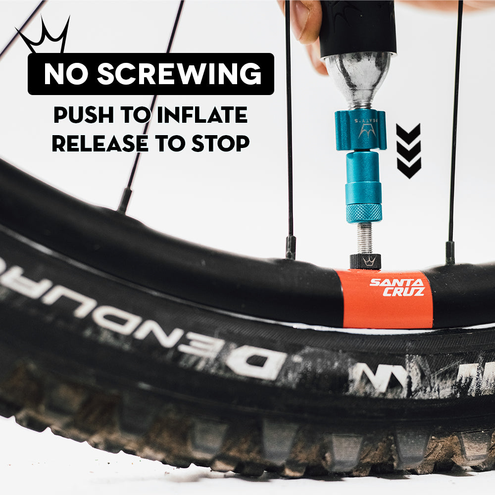 Peaty&#39;s Holeshot CO2 Tyre Inflator Kit | Chris King