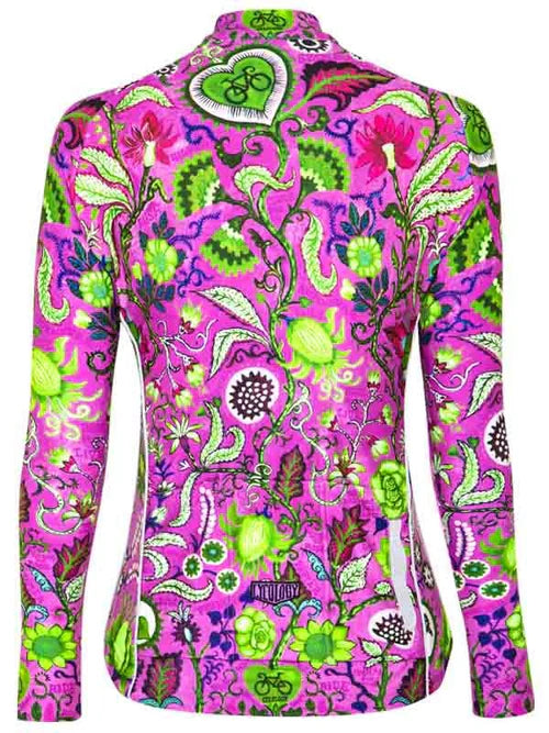 Secret Garden (PINK) Women&#39;s Long Sleeve Jersey - Pink -