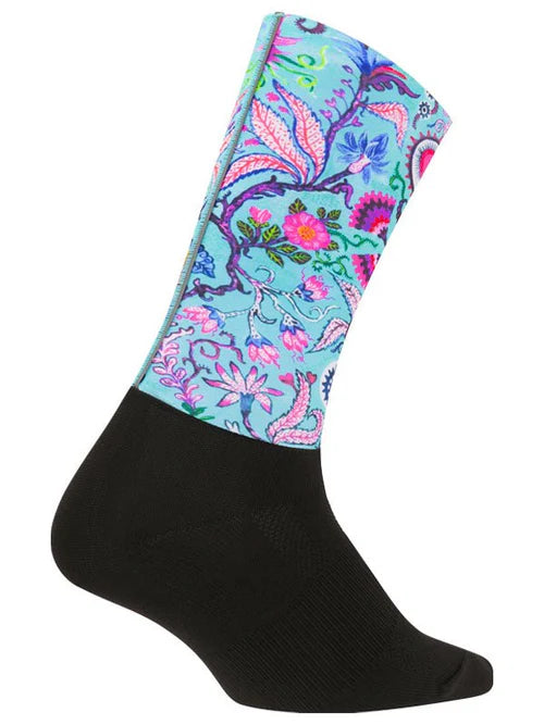 Secret Garden Aero Cycling Socks - One Size / Aqua