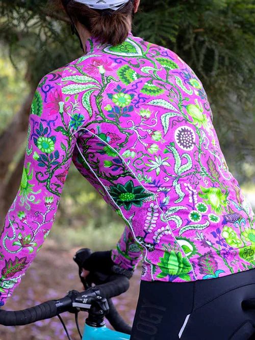 Secret Garden (PINK) Women&#39;s Long Sleeve Jersey - Pink -