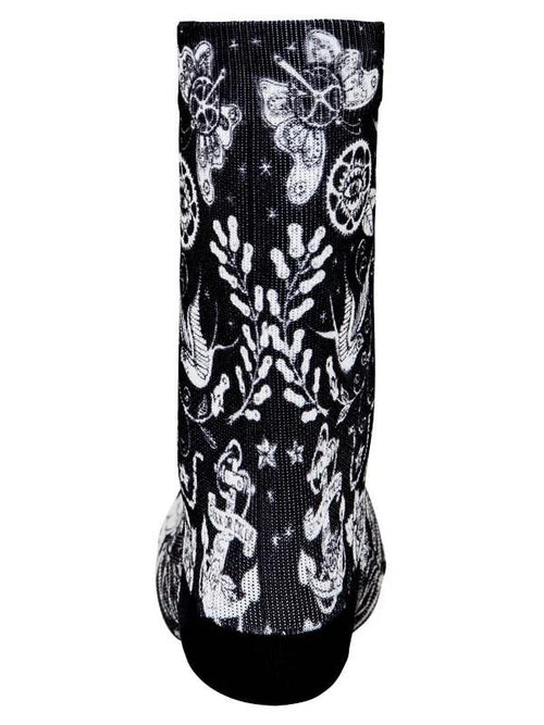Velo Tattoo Cycling Socks - One Size / Black