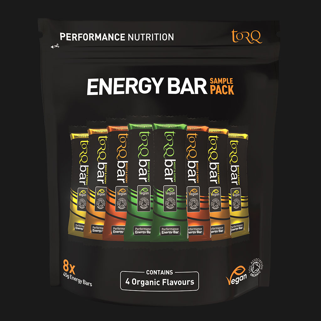 TORQ ENERGY BARS - Organic - Sample Pack 8 Bars (2 x 4 flavours)