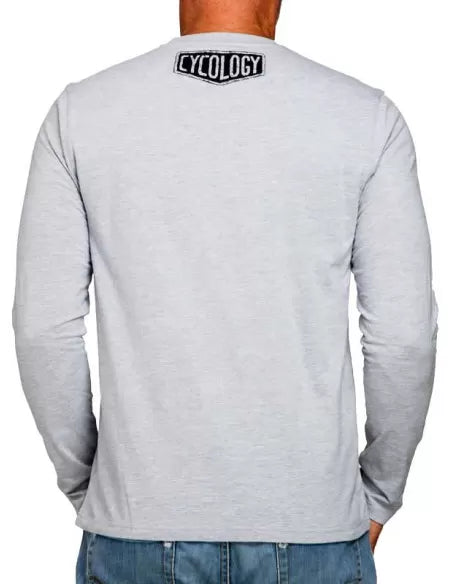 Road Trip MTB Men's Long Sleeve T Shirt - Grey -