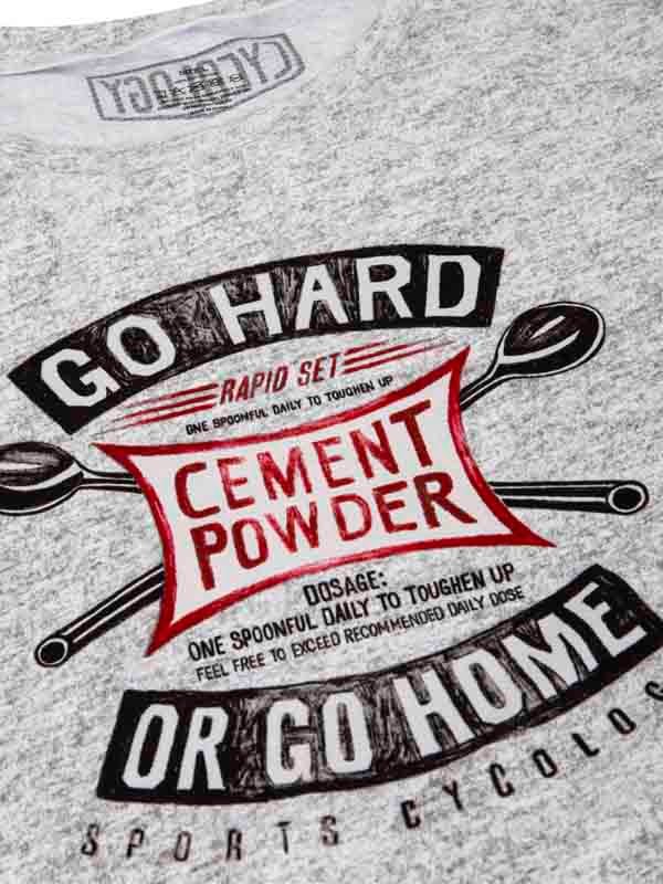 Go Hard or Go Home Technical T-Shirt -  Grey - Large