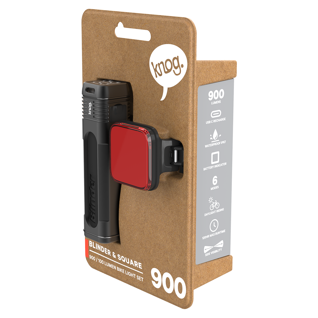 Blinder 900 Front & Blinder Square Rear Light Combo