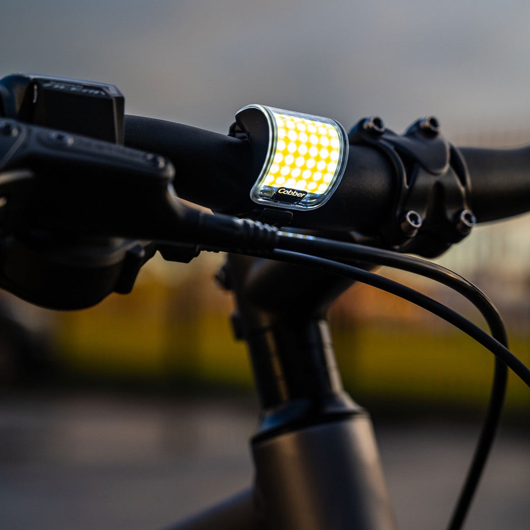 Lil&#39; Cobber Front Light | Low Glare LED Array | Be Seen | High Viz 330° Beam