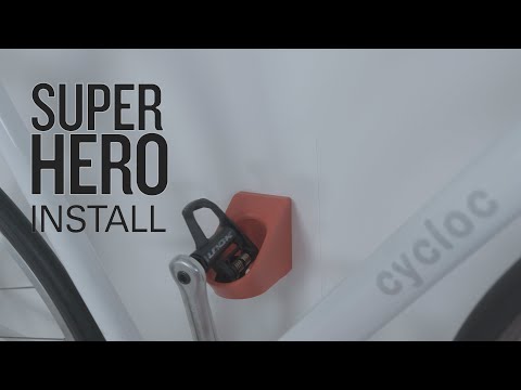 Cycloc Super Hero | Horizontal Wall | Road•Gravel•MTB | Clipless