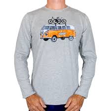 Road Trip MTB Men's Long Sleeve T Shirt - Grey -