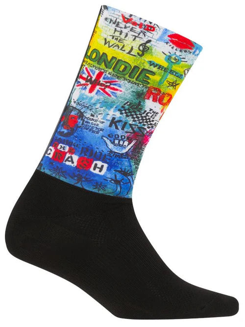 Rock N Roll Aero Cycling Socks - One Size / Blue