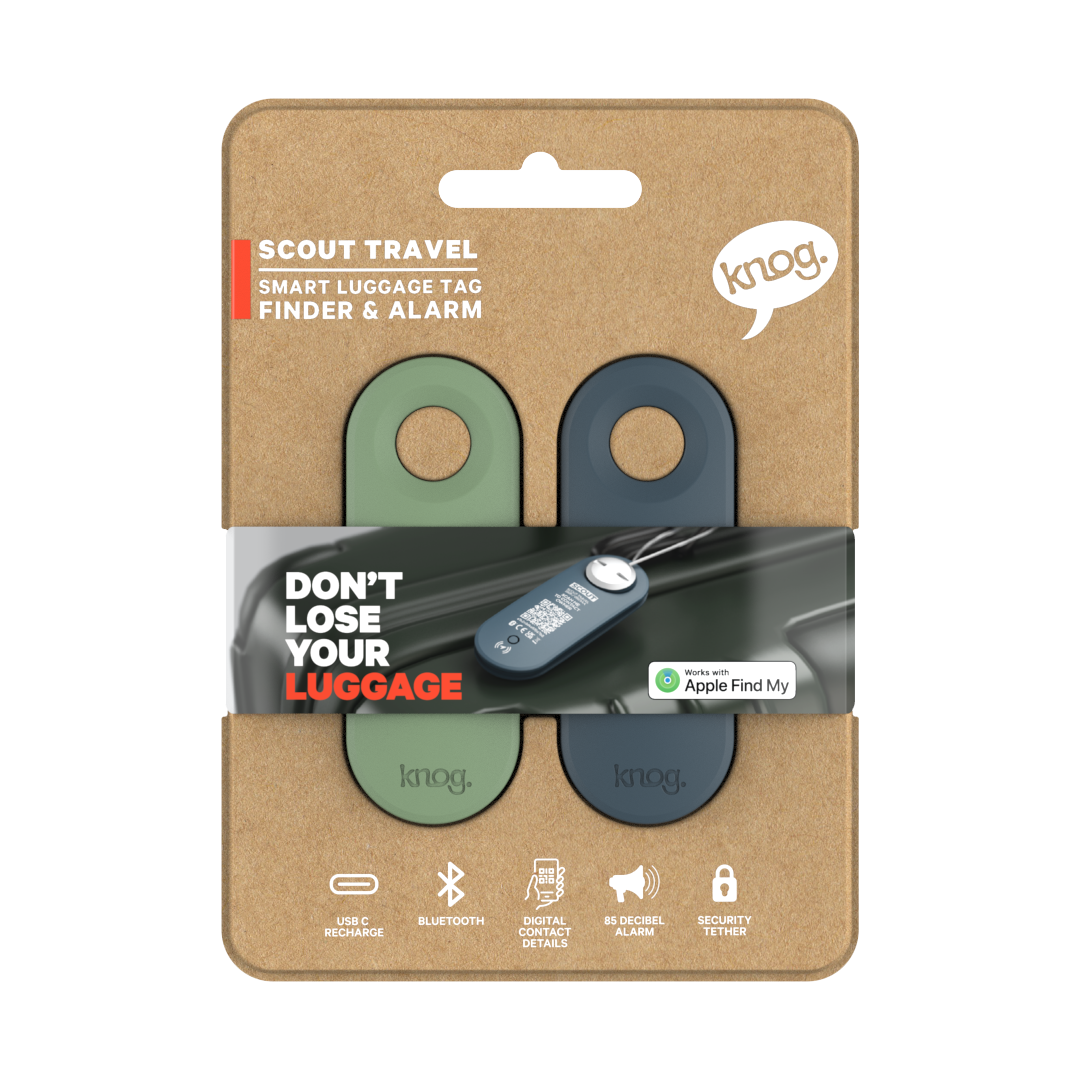 Scout Smart Luggage Tag | Tracker | Alarm | Twin Pack | Save 10%