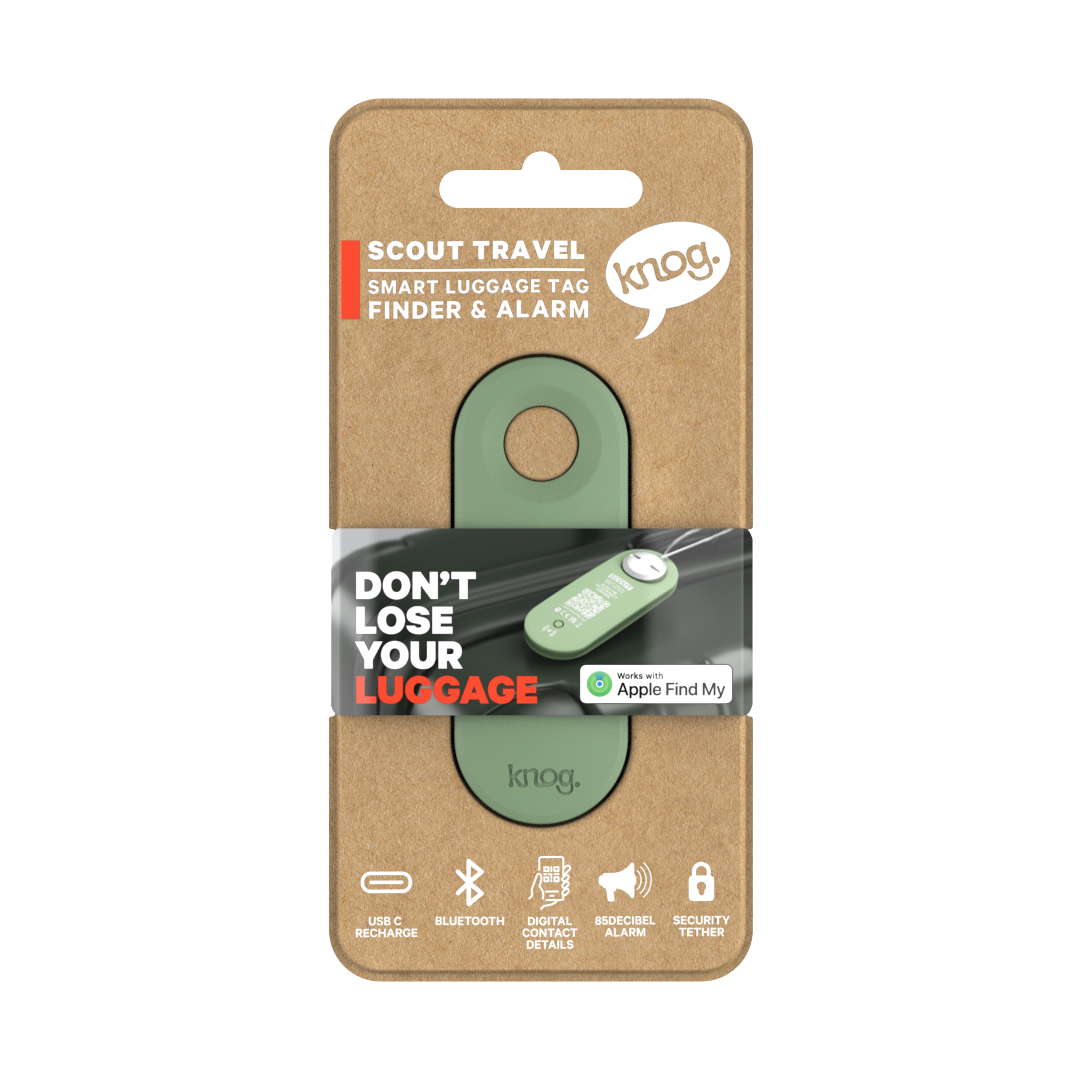 Knog Scout Smart Luggage Tag | Singles | 5 Colours