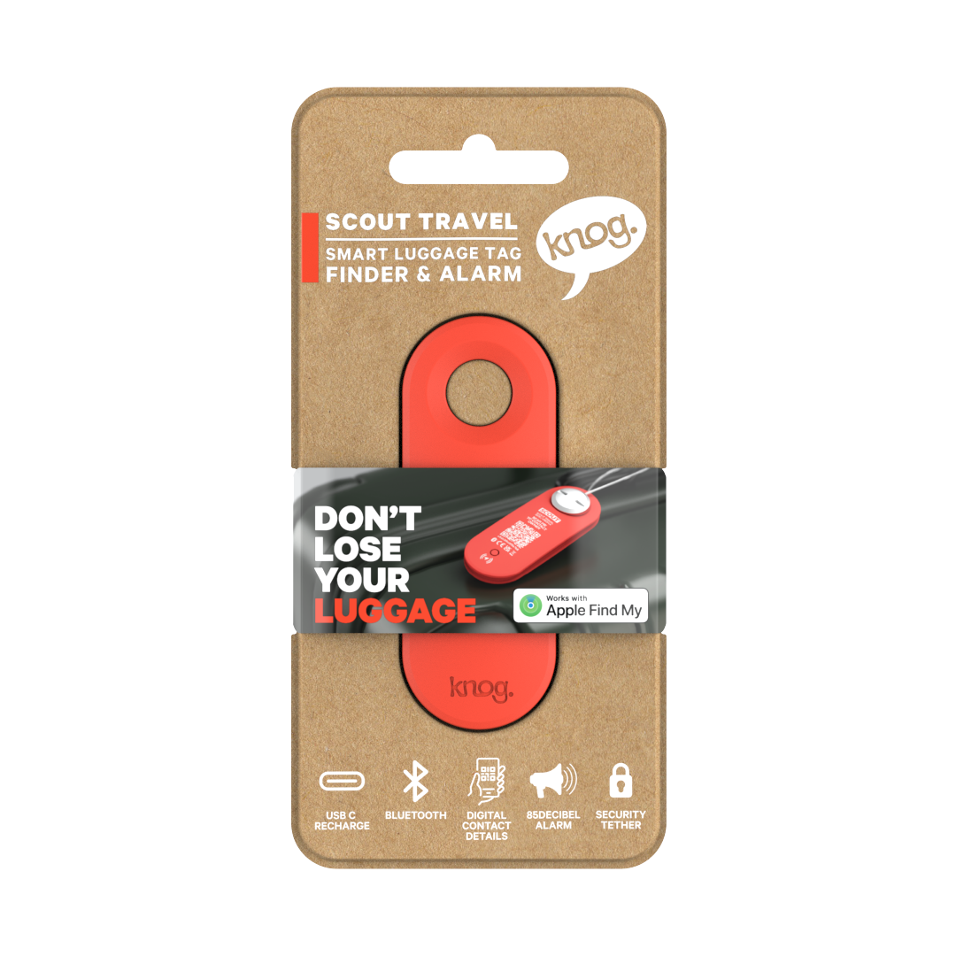 Knog Scout Smart Luggage Tag | Singles | 5 Colours