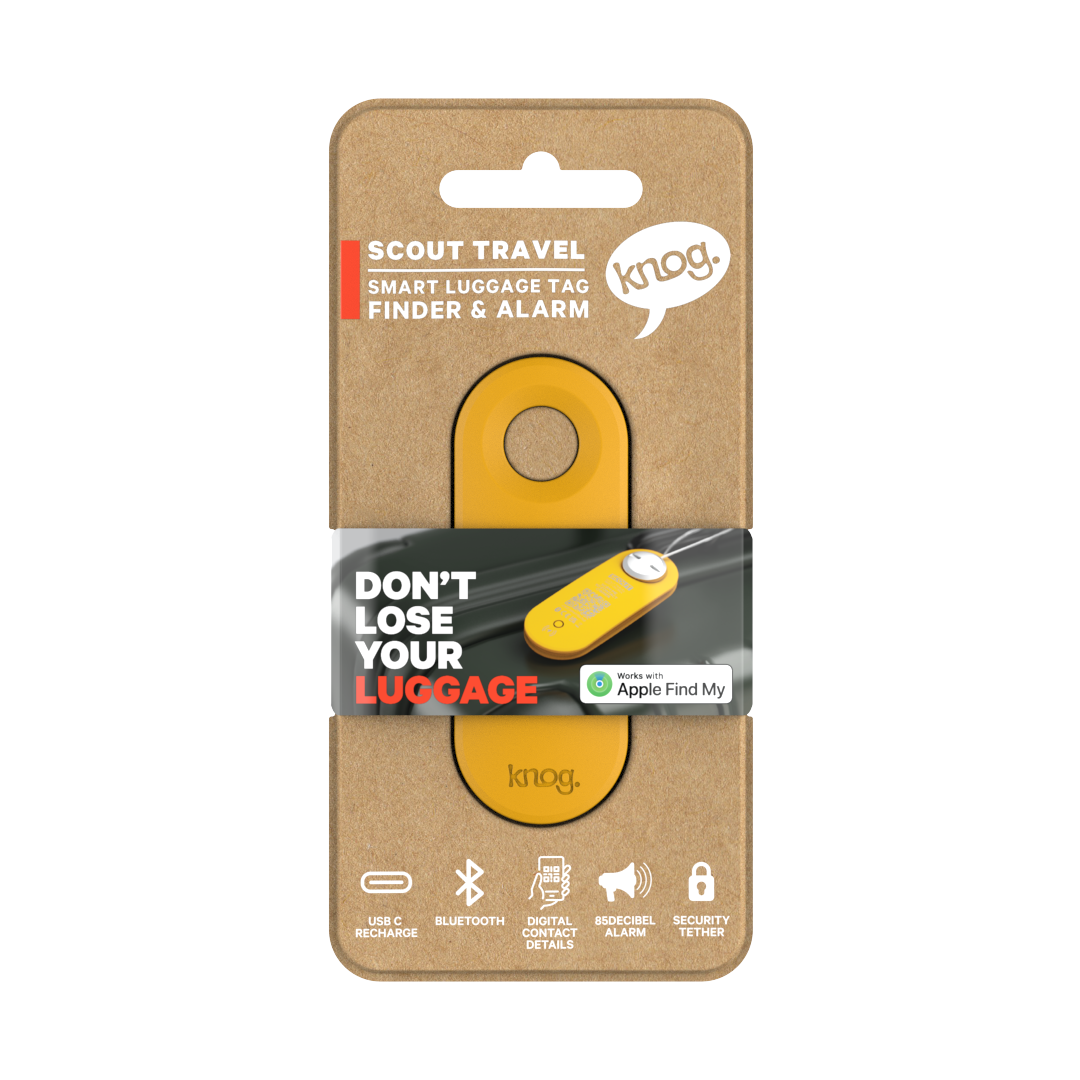 Knog Scout Smart Luggage Tag | Singles | 5 Colours