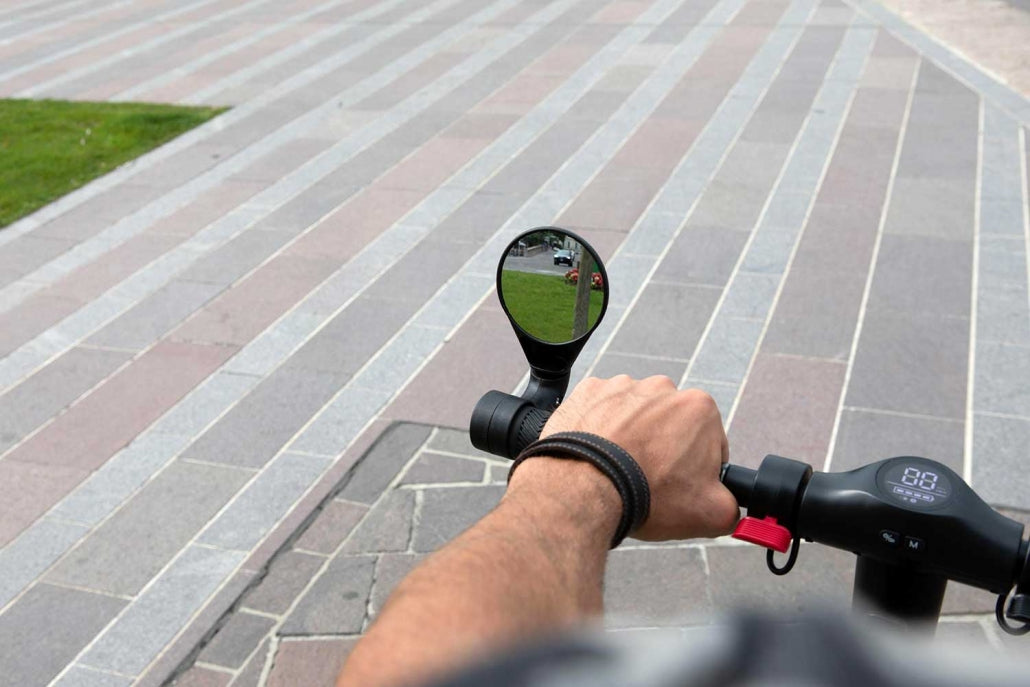 Compact - Maxi Size Mirror for flat bars - L or R